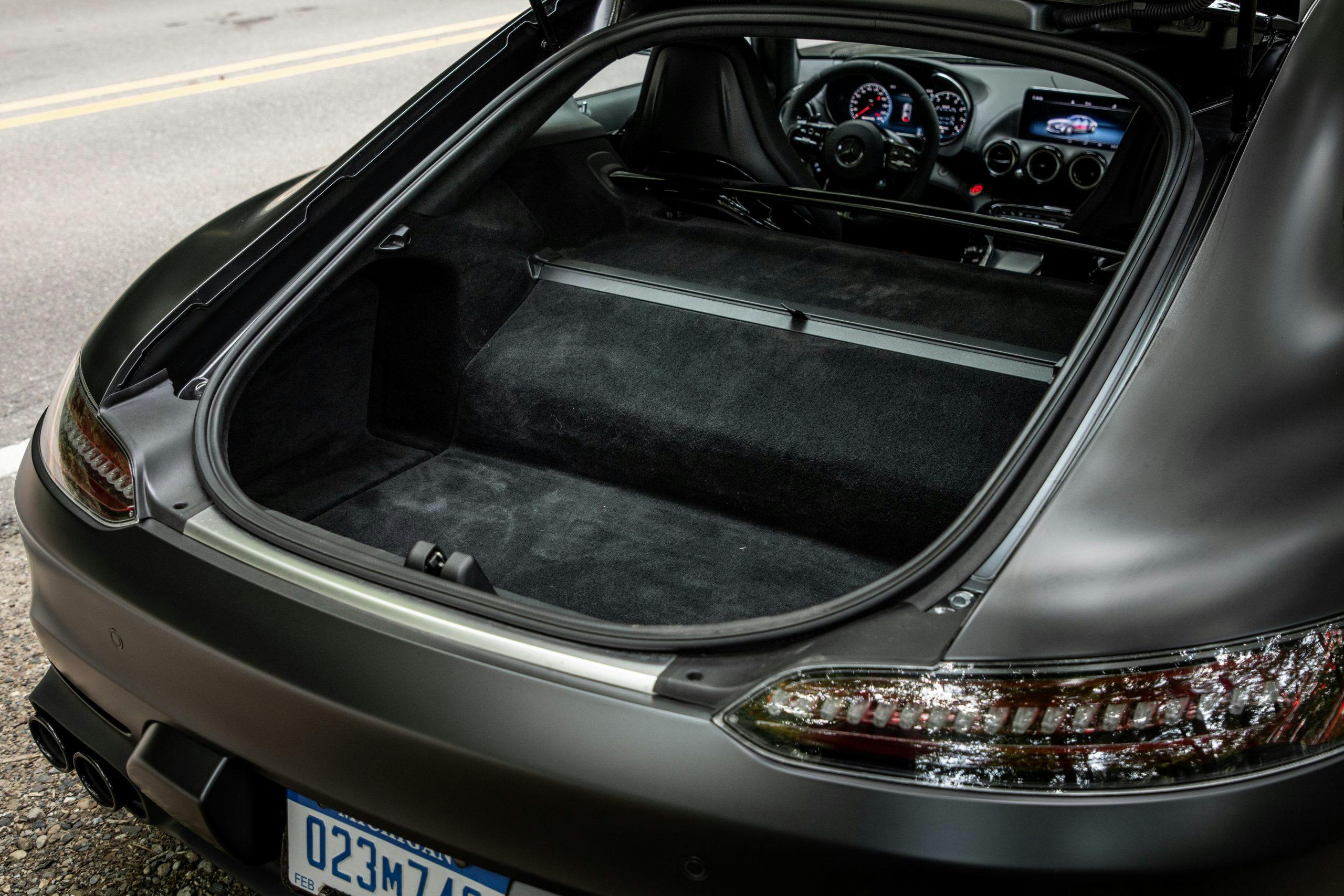 2021 Mercedes-AMG GT Stealth Edition rear trunk space