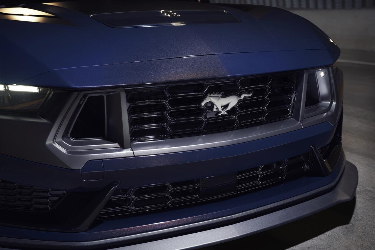 Ford Mustang Dark Horse exterior front end detail