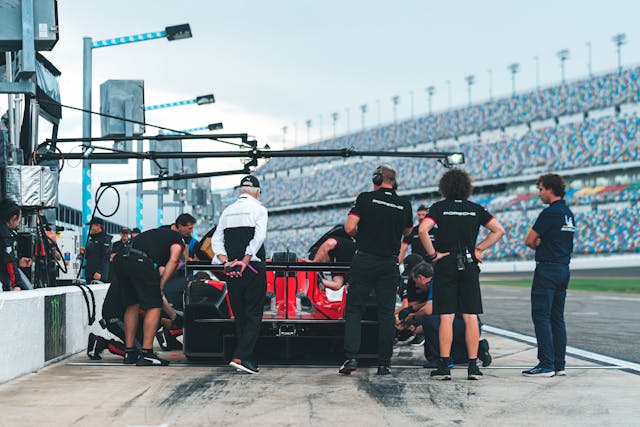 Roger Penske Porsche team testing