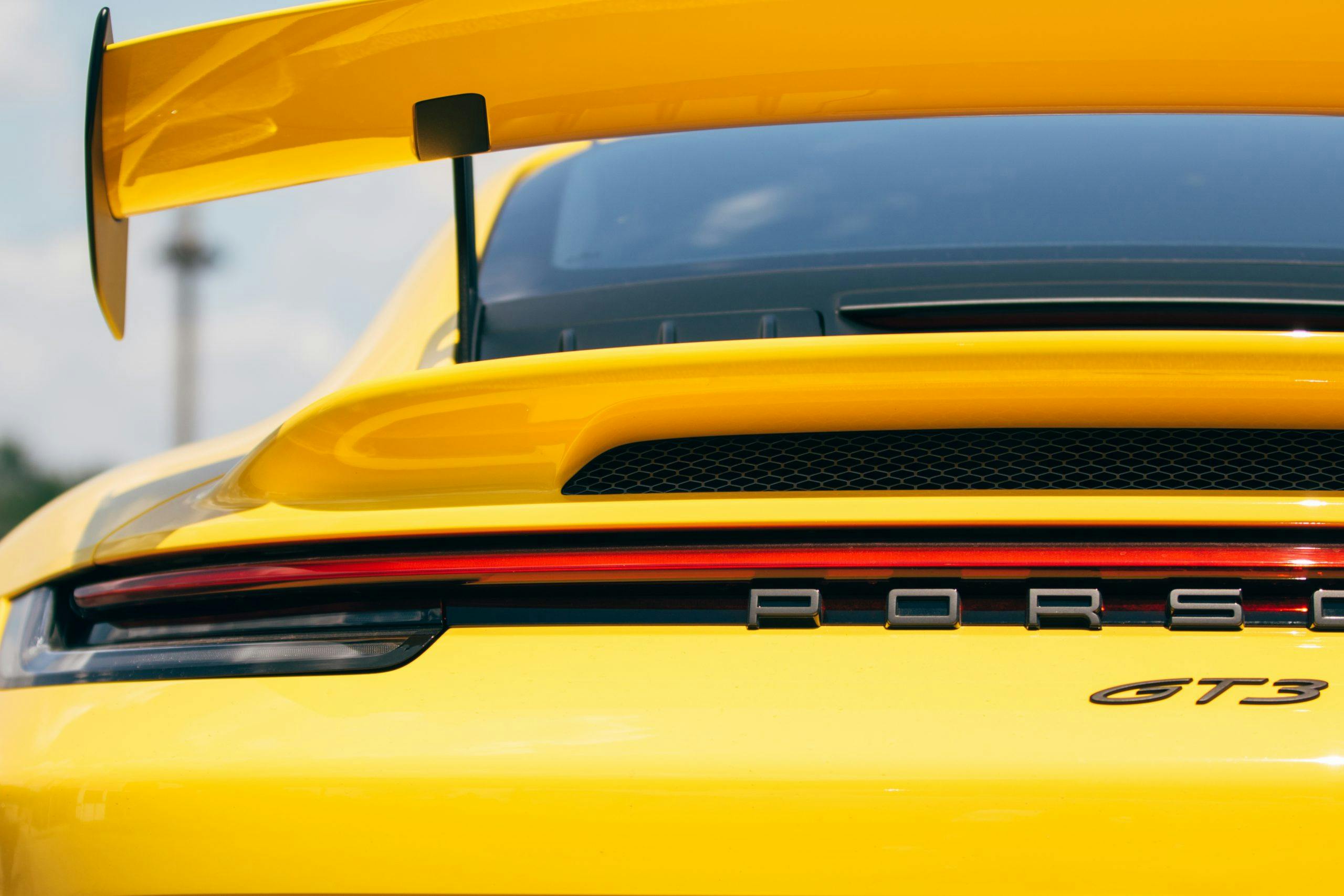 Porsche GT3 rear closeup