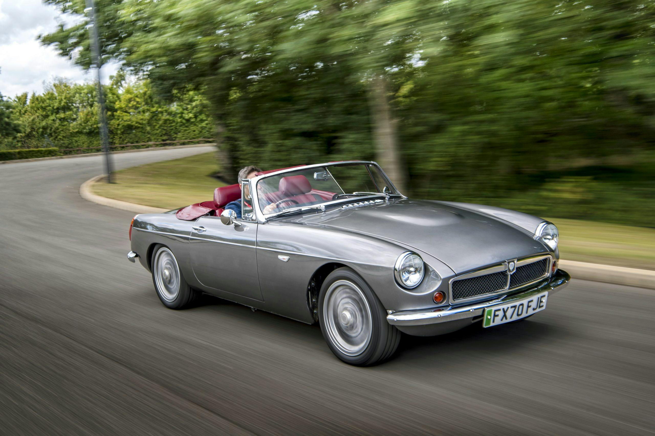 Driving an electric MGB roadster is a breath of fresh air