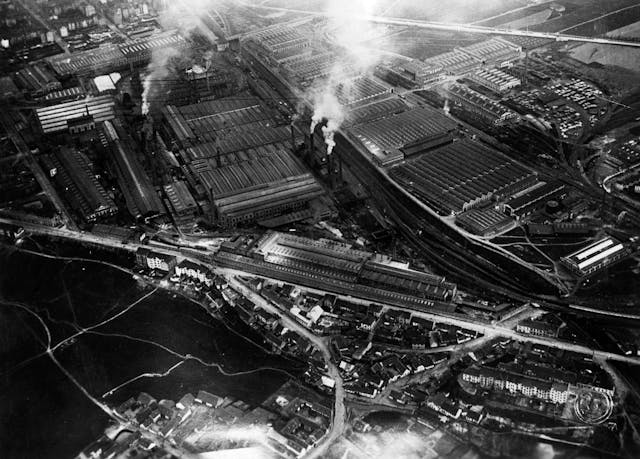 Skoda Armament Factory aerial view