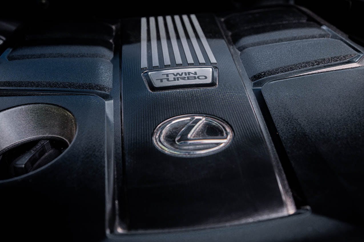 2022 Lexus LX 600 F Sport engine cover