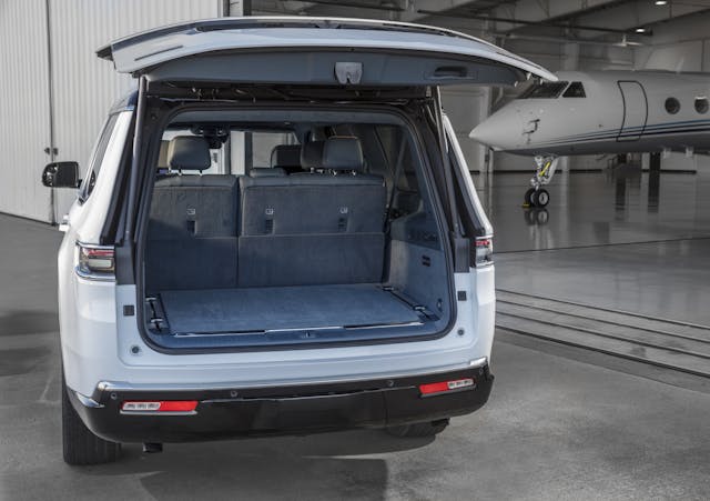 2023 Grand Wagoneer L Series III interior Blue Agave seats up