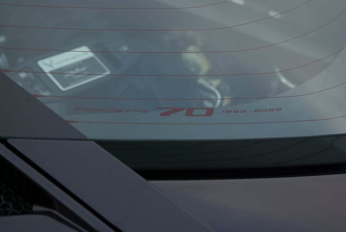2023 Corvette Z06 glass detail