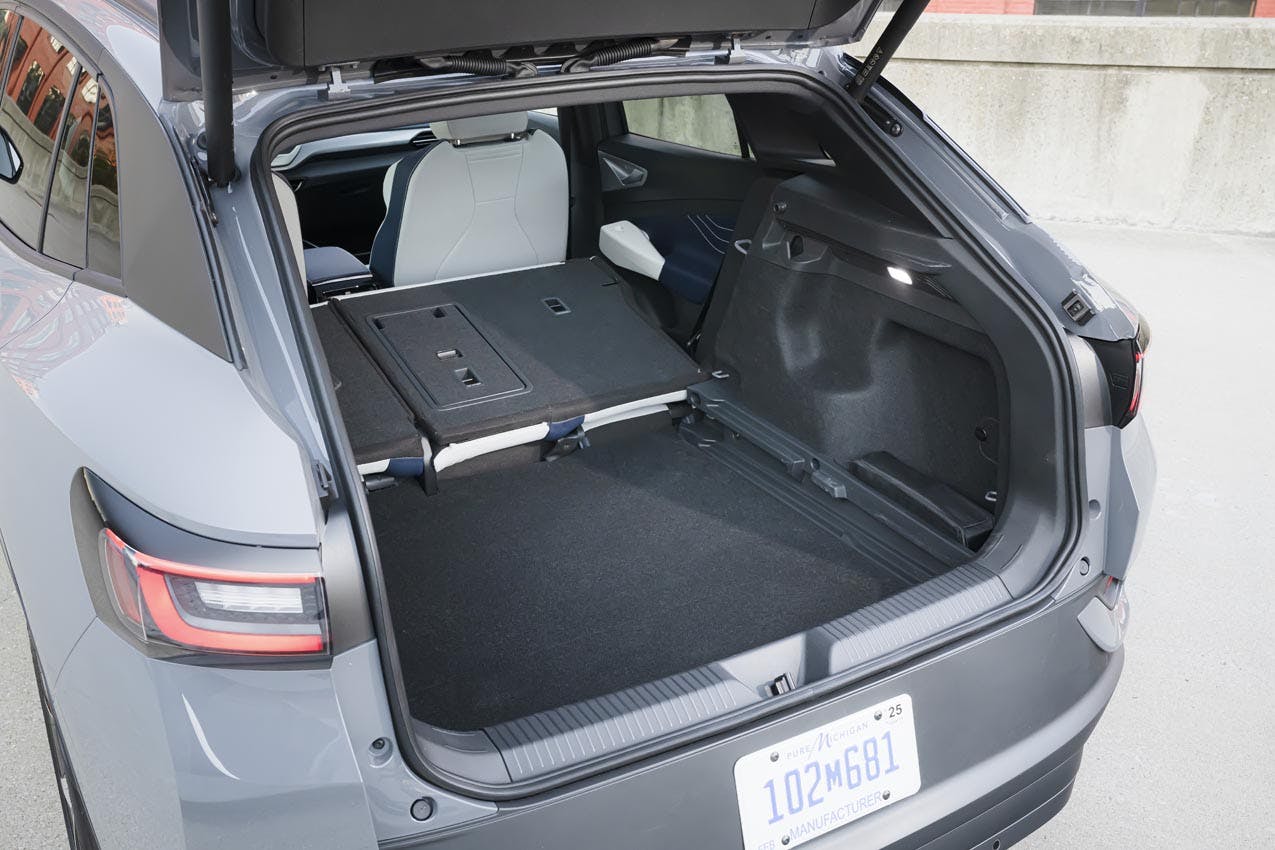 2023 Volkswagen ID.4 interior rear hatch area seats down