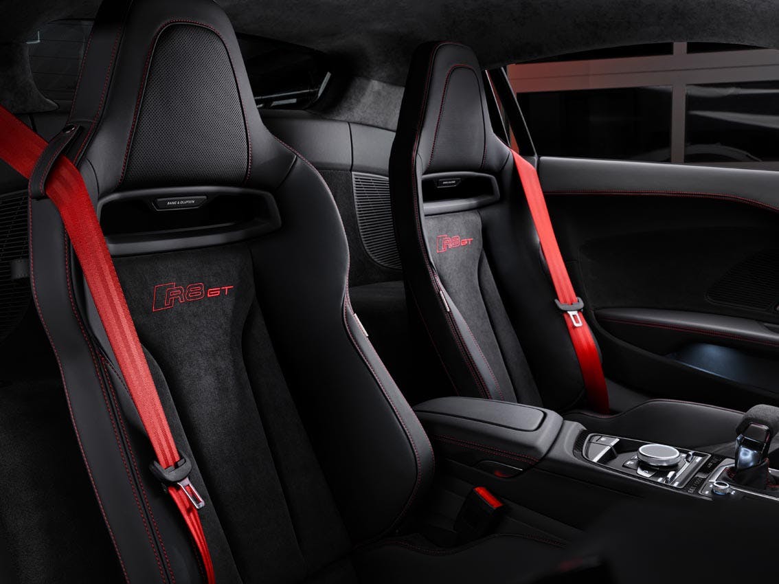 Audi R8 V10 GT RWD interior seats