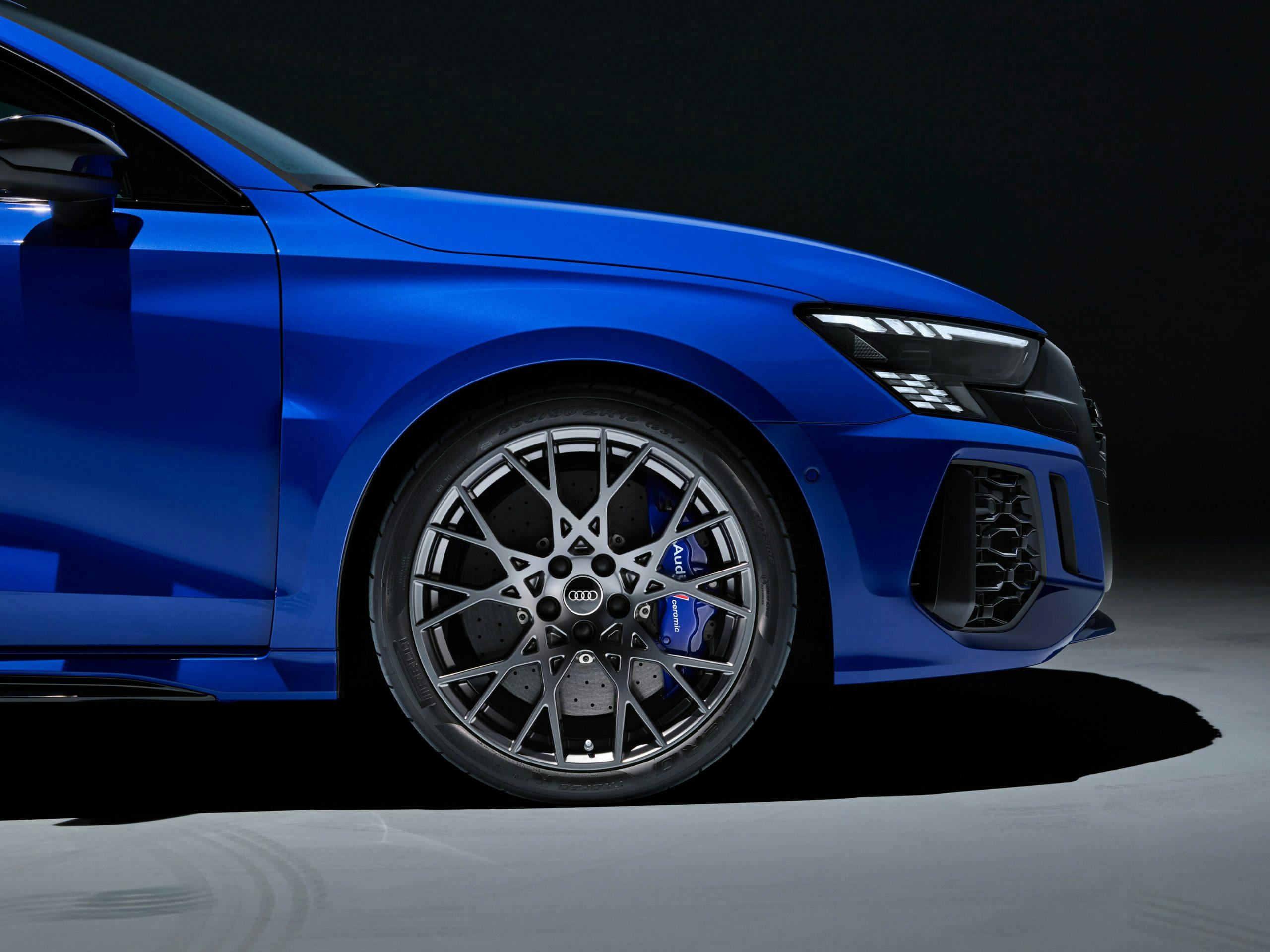 Audi RS3 Sportback exterior wheel and brake detail