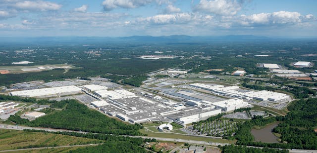 BMW Spartanburg South Carolina Plant aerial