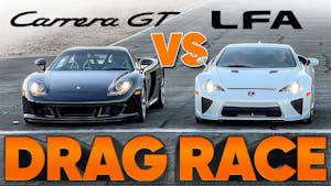 The World’s Best-Sounding Drag Race: Lexus LFA vs Porsche Carrera GT vs Audi RS3 — Cammisa’s Ultimate Drag Race Replay