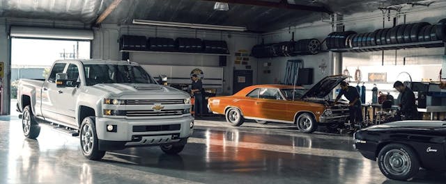 Chevrolet enthusiasts garage truck muscle cars