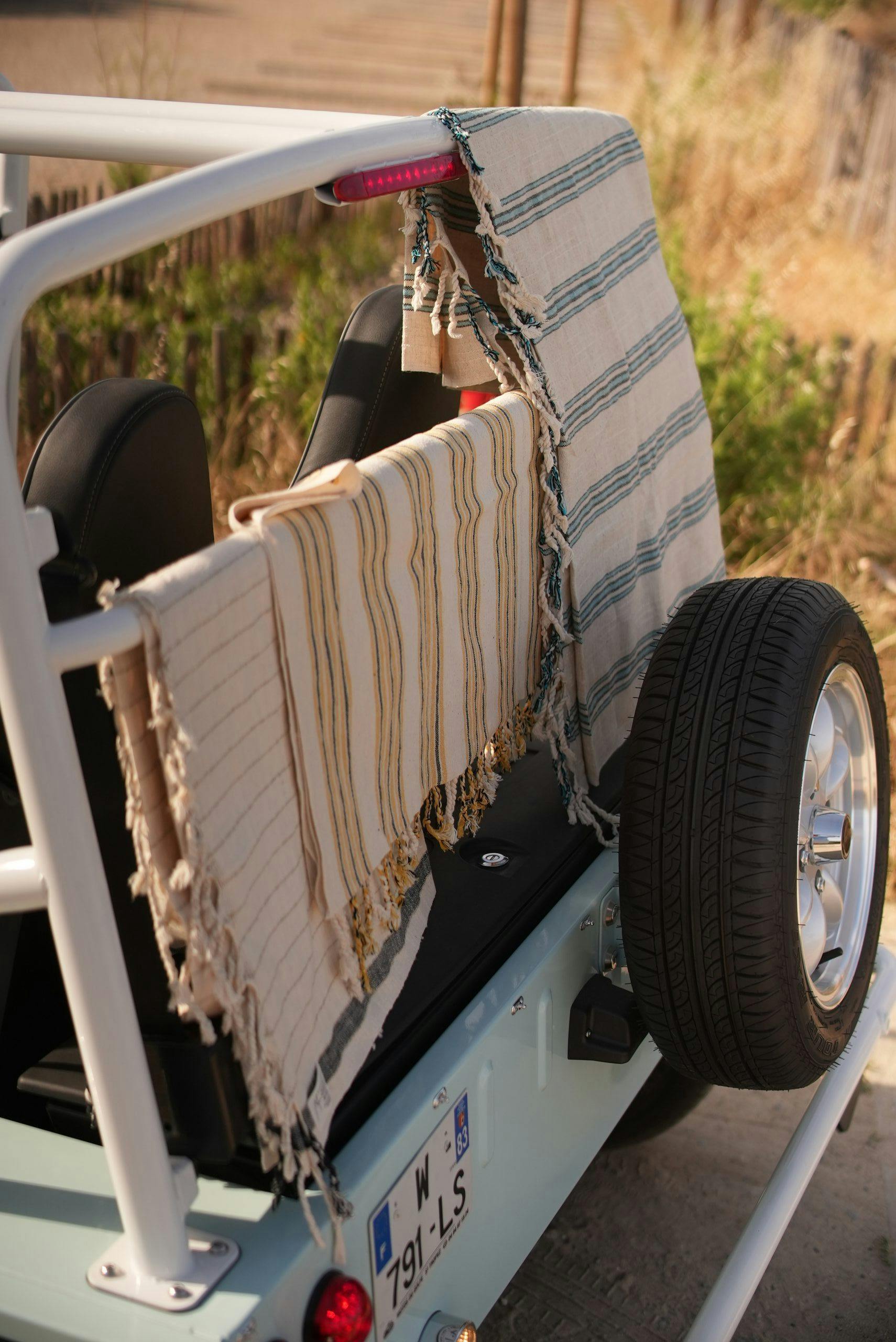 EV Moke Californian rear towel hang