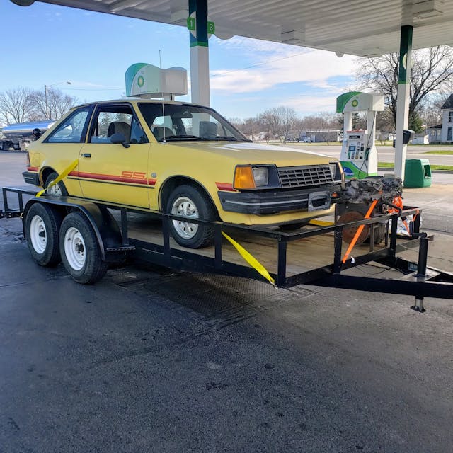 1981 Escort SS trailered