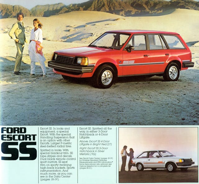 1981 Escort SS advertisement