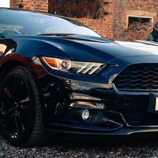 Ford Mustang front quarter close