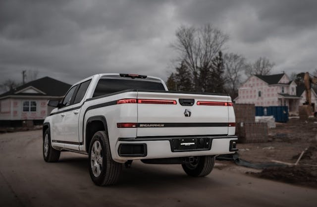 Lordstown Endurance rear three-quarter