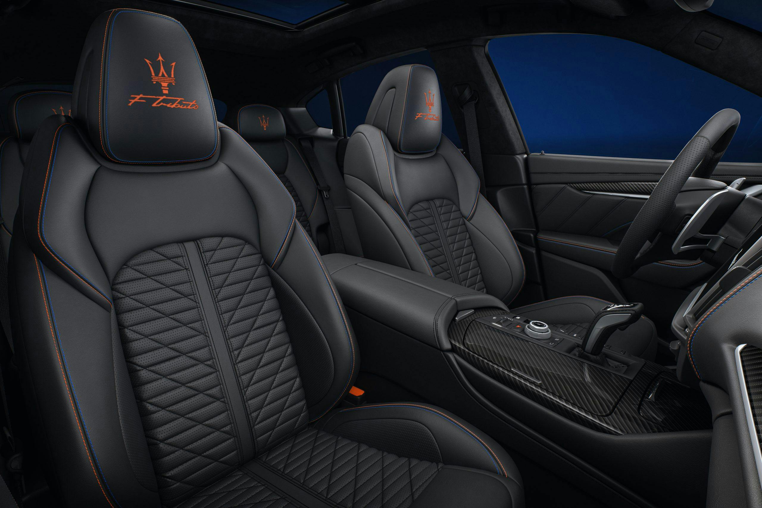 Maserati F Tributo Special Edition interior black front seats