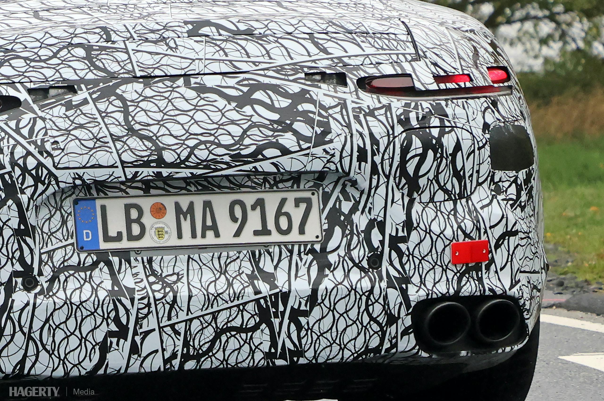 Mercedes GT 53 PHEV rear closeup