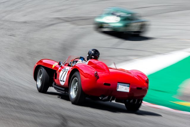 ferrari vintage racing rear dynamic action
