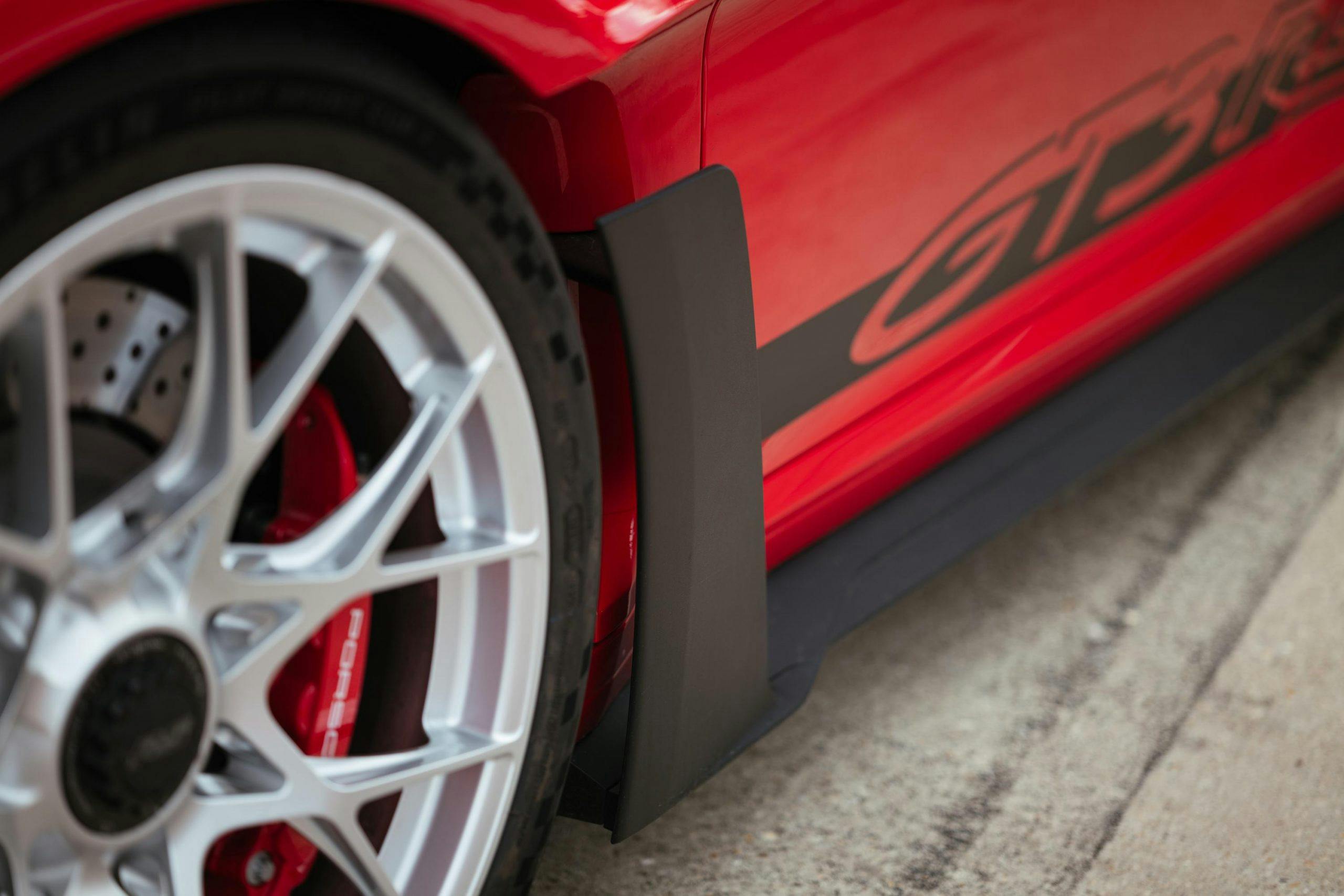2023 Porsche 911 GT3 RS Guards Red wheel aero
