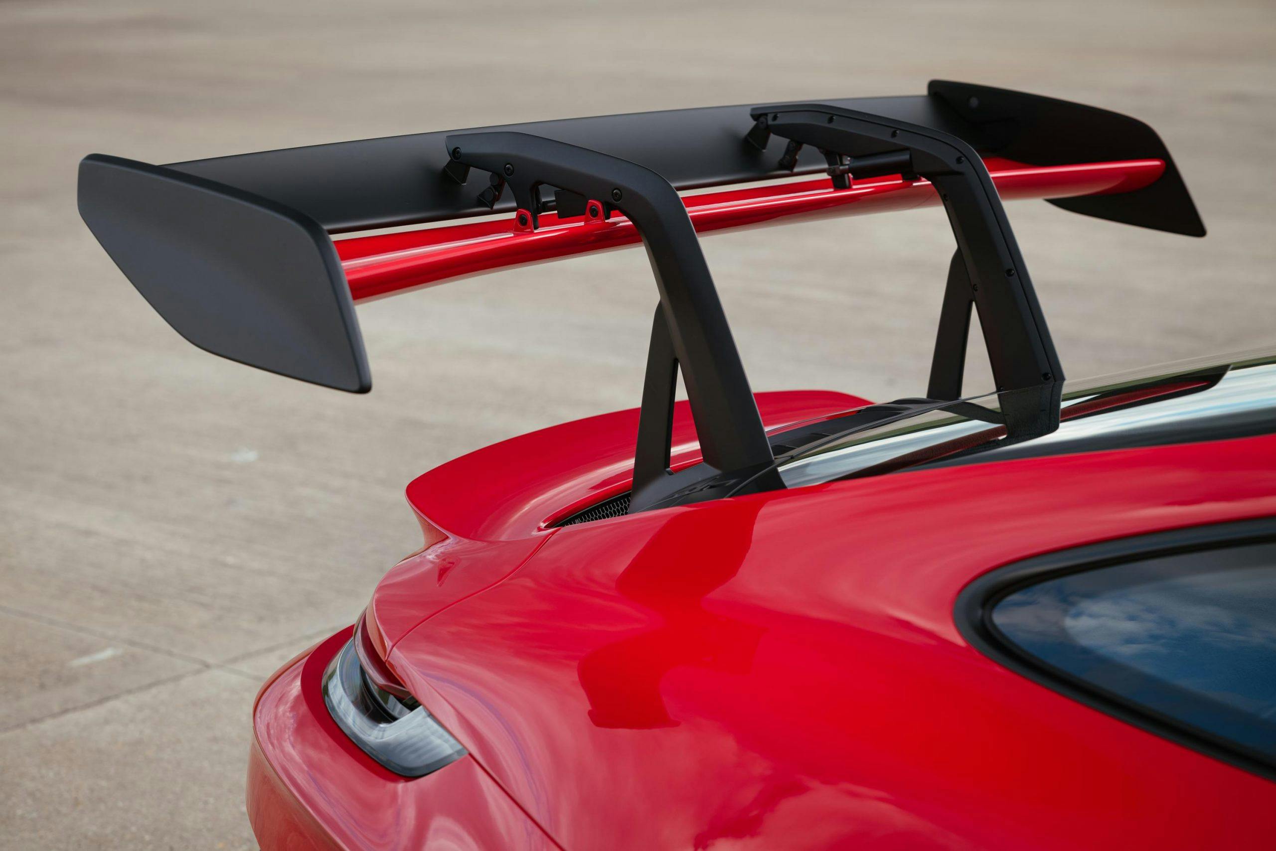 2023 Porsche 911 GT3 RS Guards Red rear wing