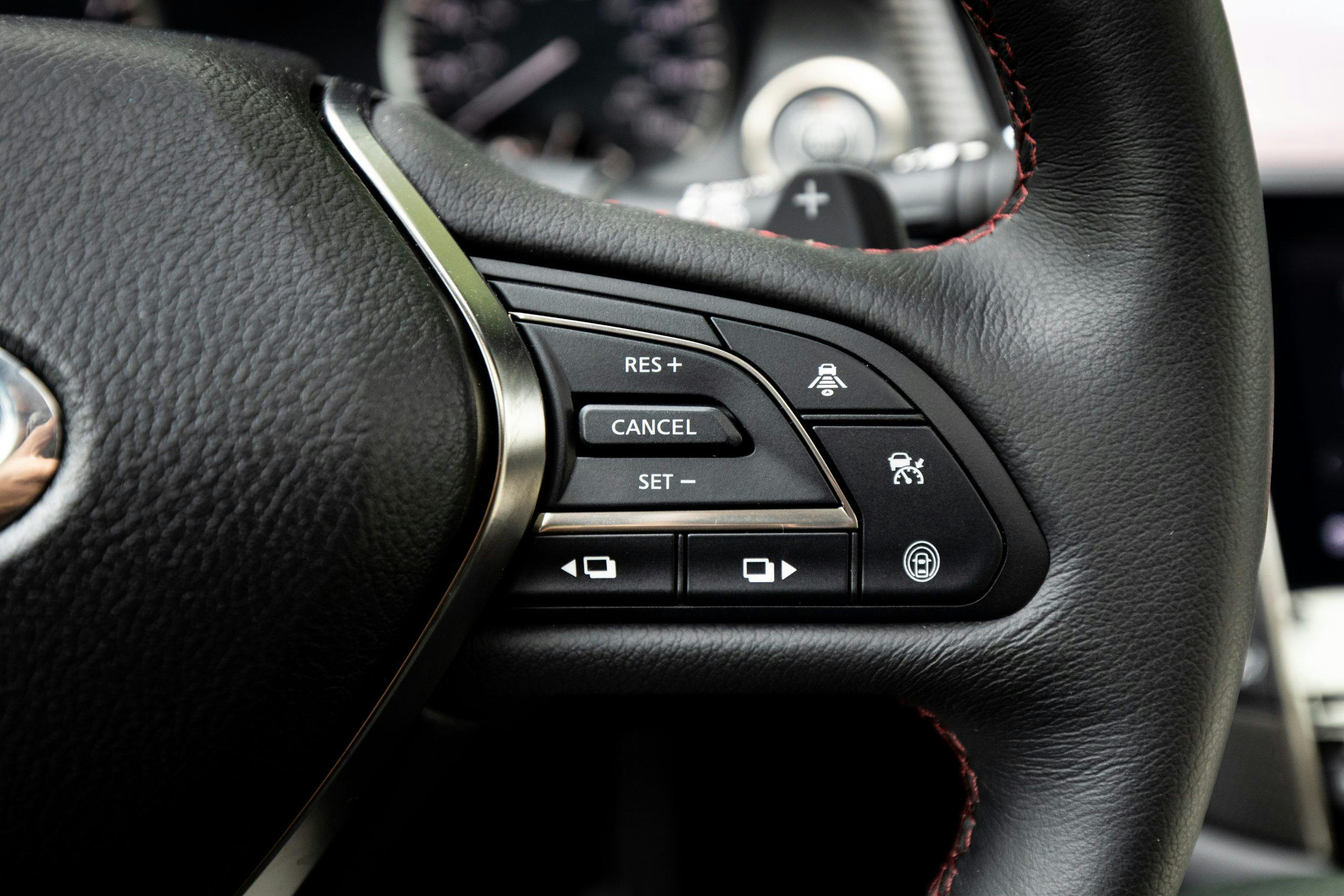 2022 Infiniti Q50 Red Sport 400 steering wheel