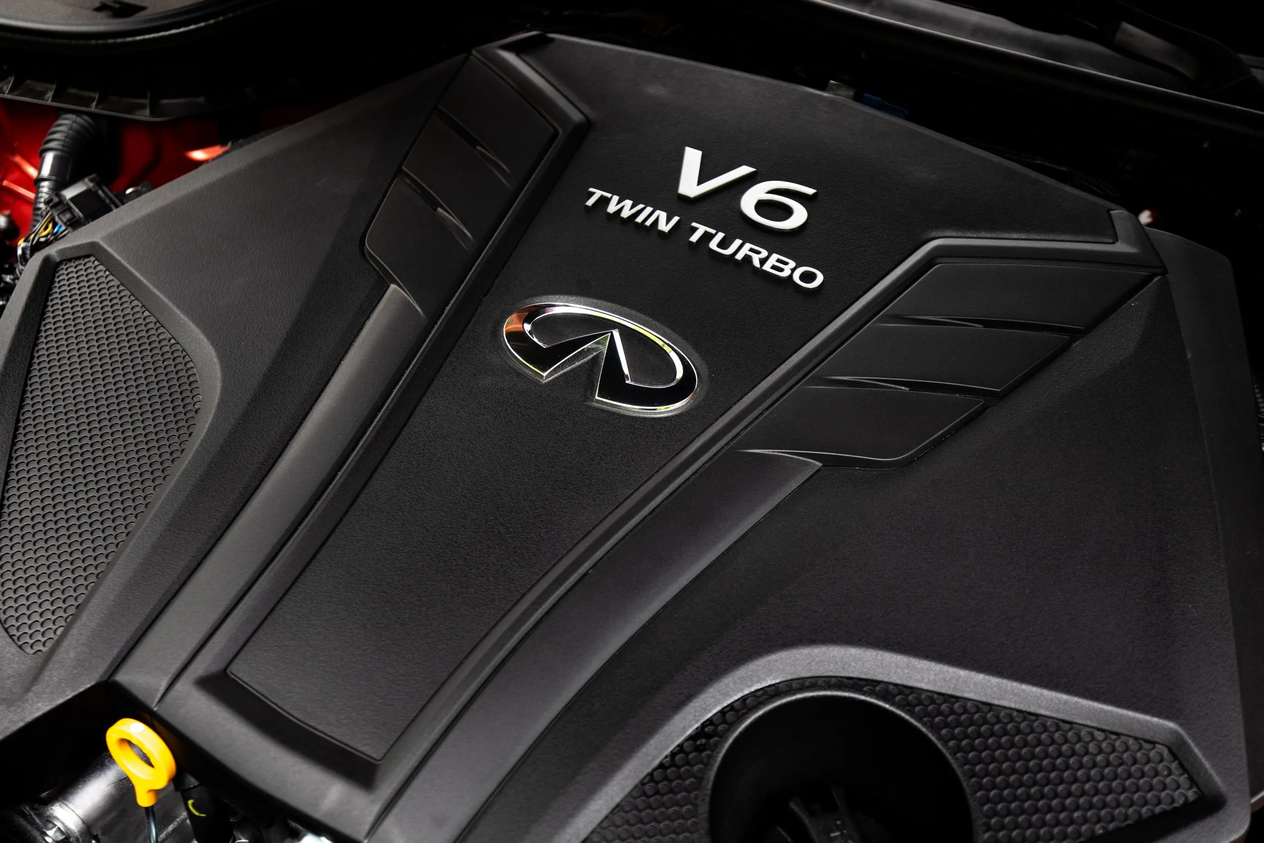 2022 Infiniti Q50 Red Sport 400 engine