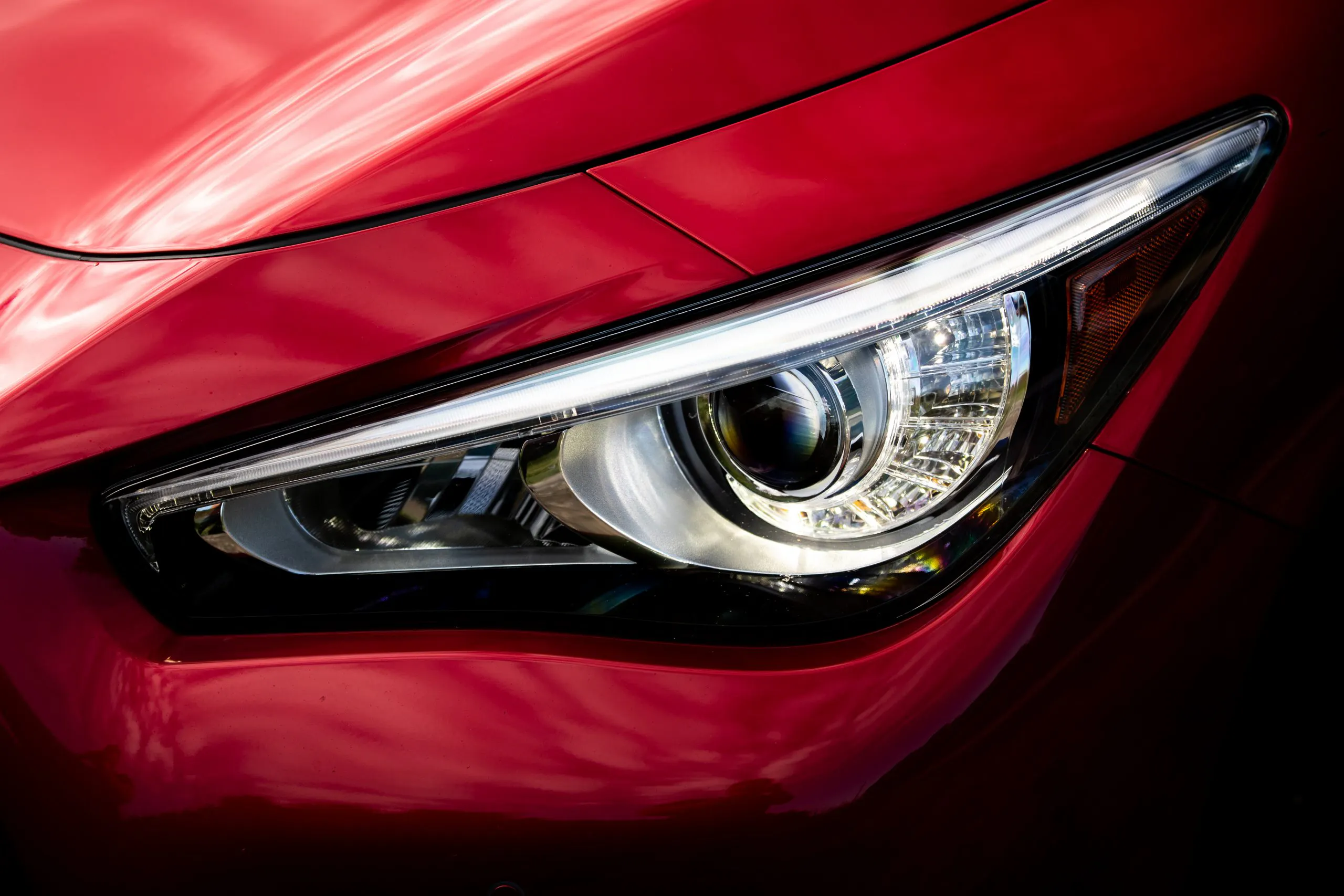 2022 Infiniti Q50 Red Sport 400 headlight