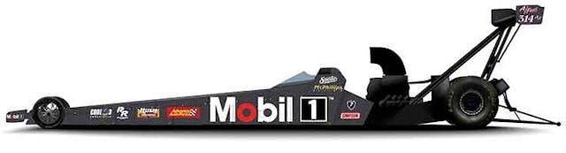 McPhillips Racing Tony Stewart drag racing car