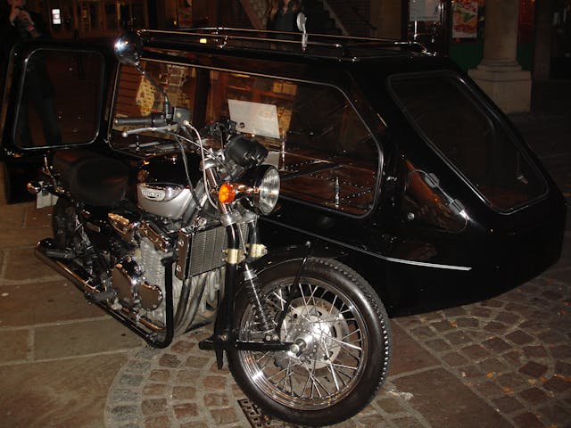 Triumph Motorcycle Hearse