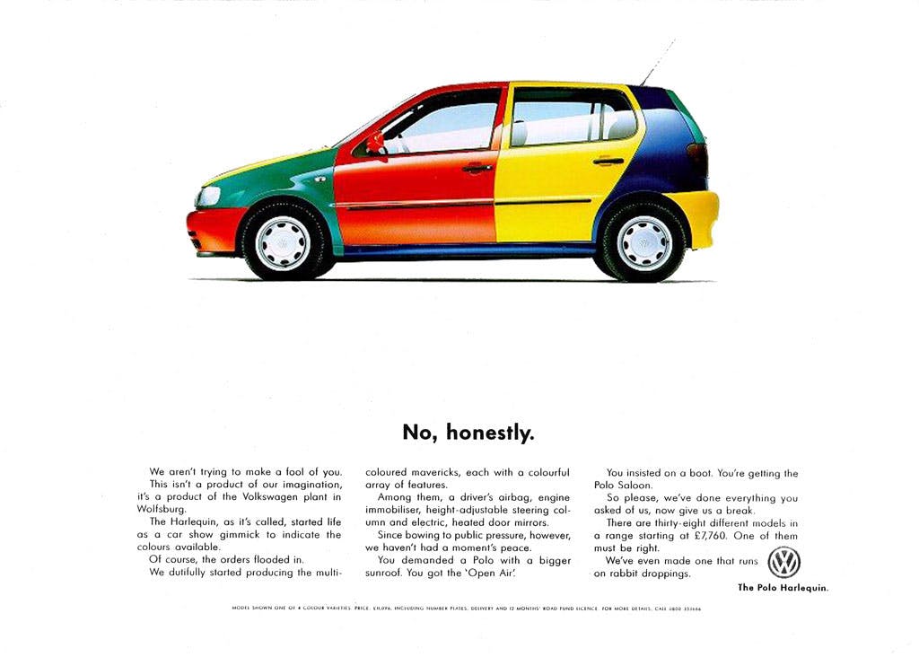 Volkswagen Polo Harlequin ad