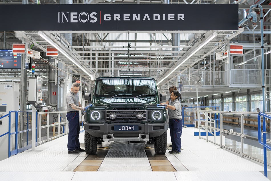INEOS Grenadier Hambach Production line suv front