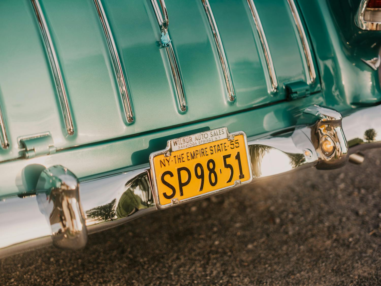 1955 Bel Air Nomad rear plate