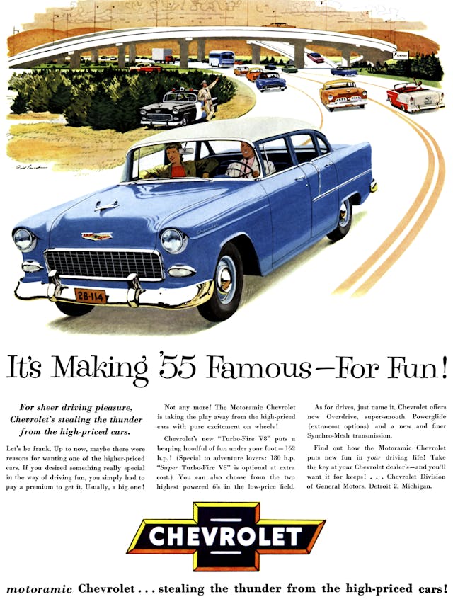 1955 Chevrolet ad