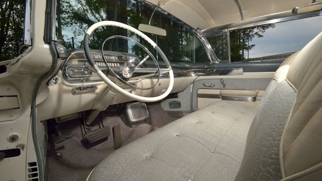 1957 Cadillac Coupe De Ville interior