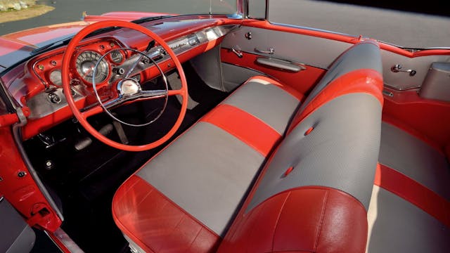 1957 Chevrolet Bel Air Convertible interior