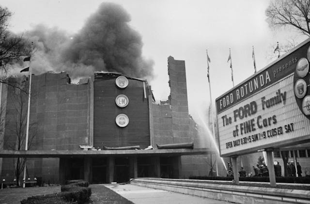 1962 Ford Rotunda fire November 9th 1962