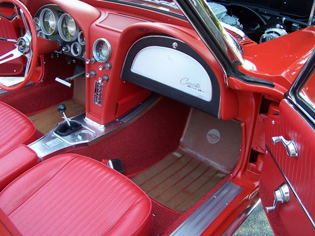 1963 Corvette convertible passenger interior