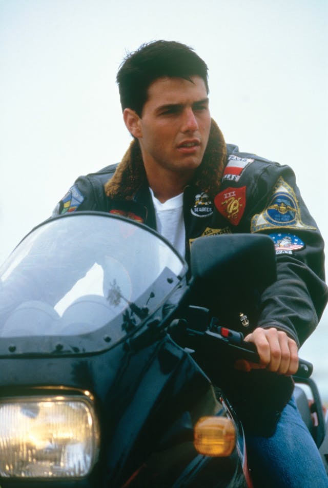 1986 Top Gun Tom Cruise Kawasaki portrait vertical