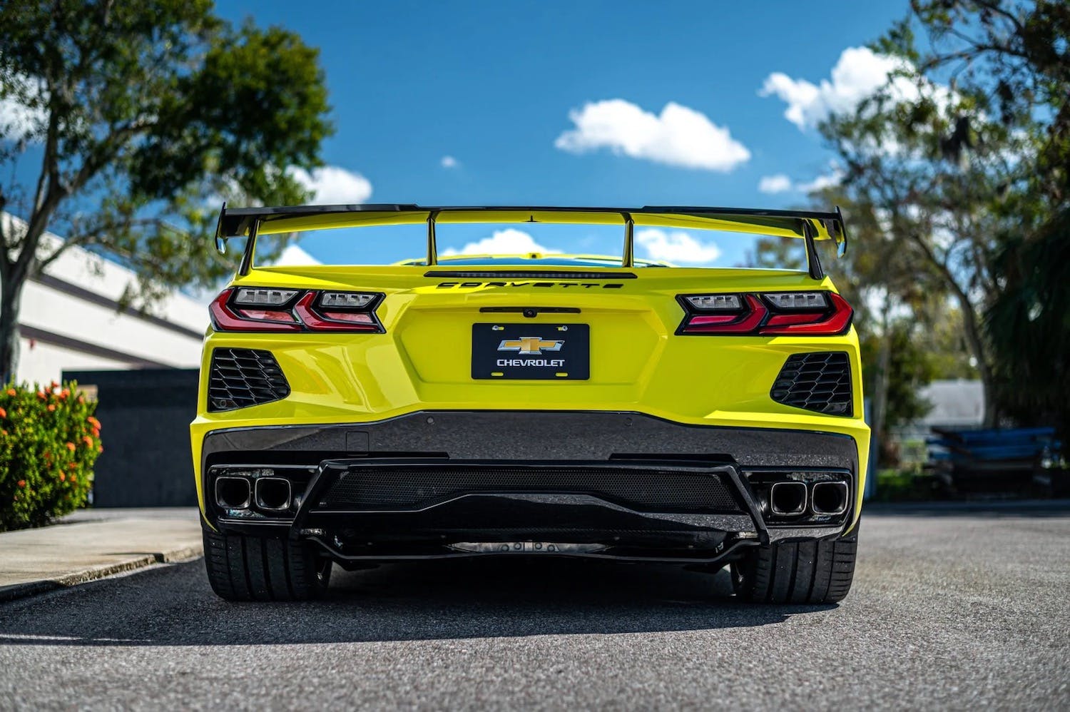Preproduction 2022 Chevrolet Corvette Stingray rear