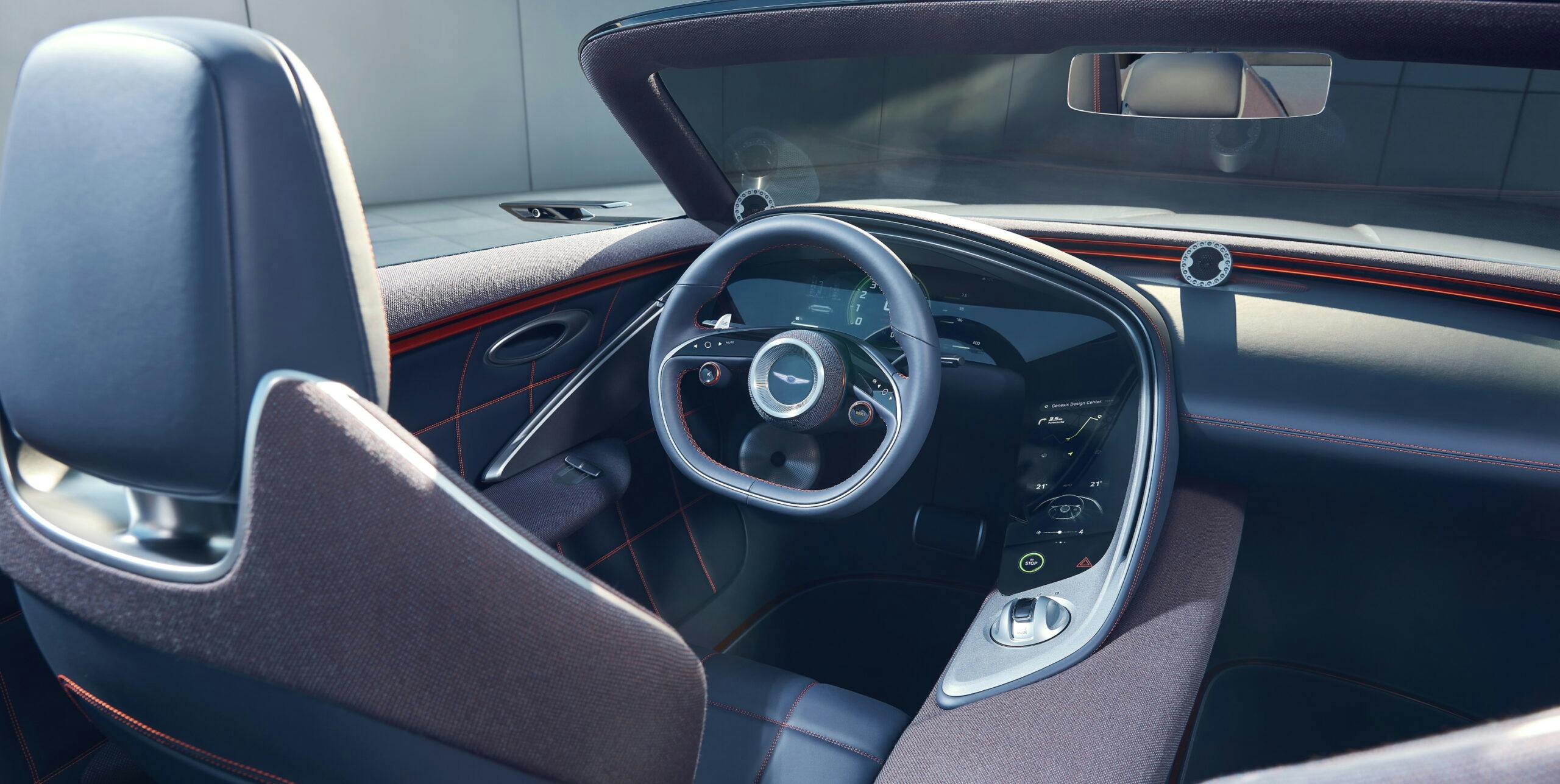 Genesis X convertible concept 2022 interior