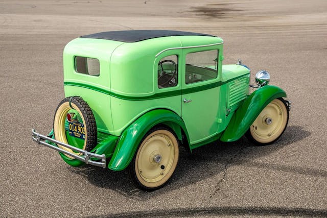 1931 American Austin Coupe high angle rear three-quarter