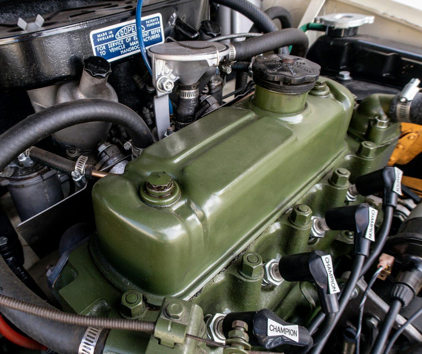 Austin Mini engine closeup