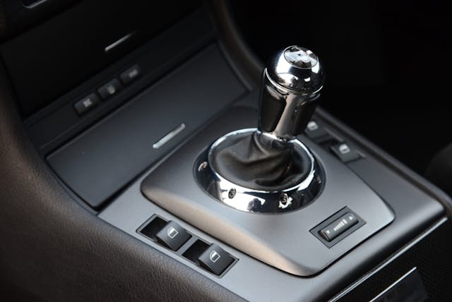 BMW M3 CSL interior shifter