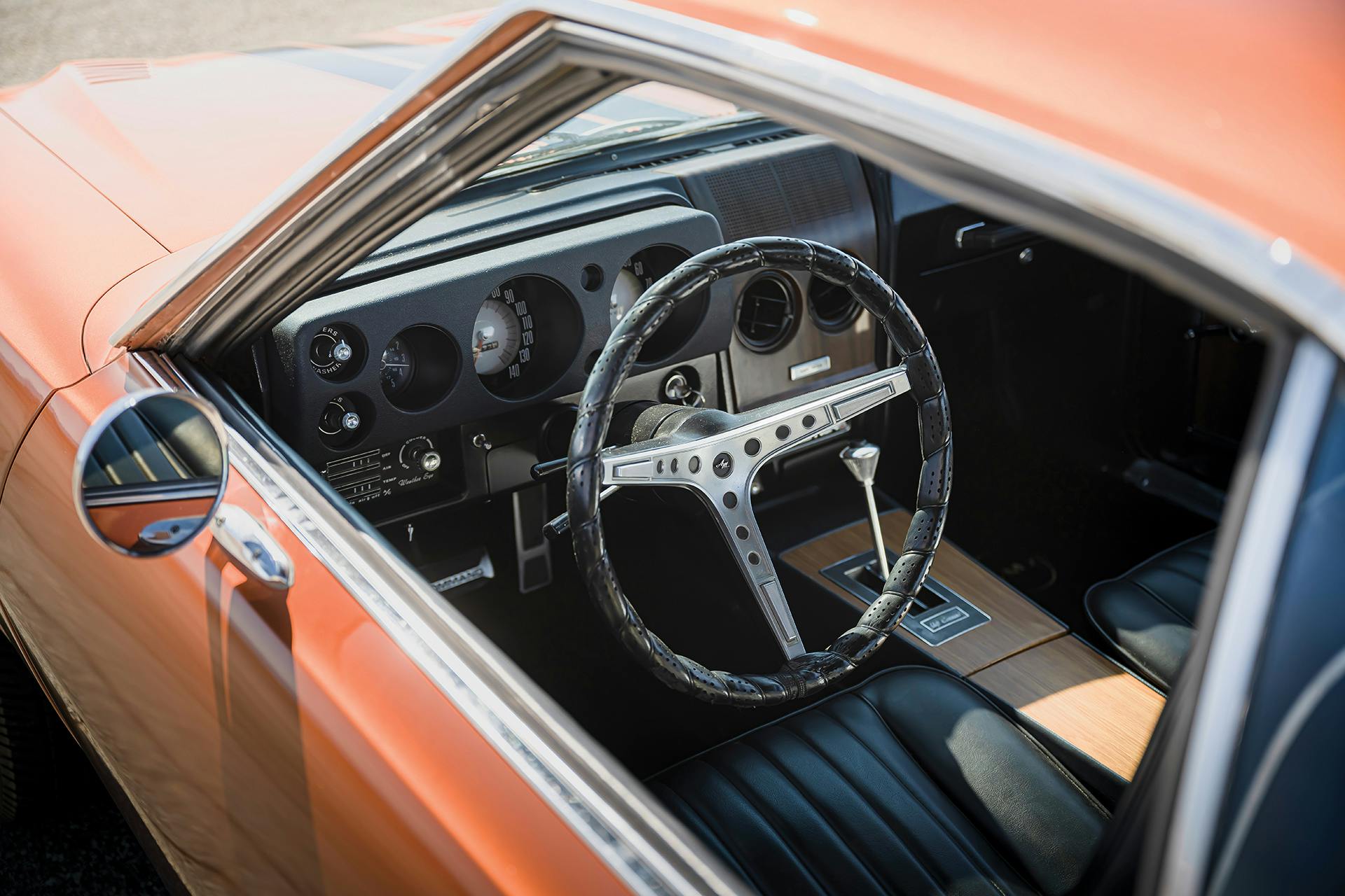 AMC AMX interior driver cockpit