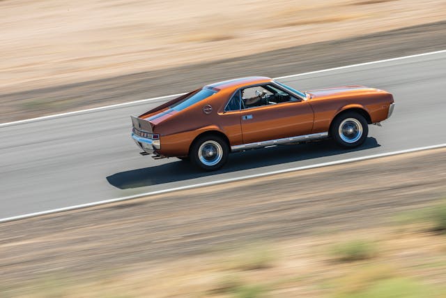 AMC AMX side pan high angle