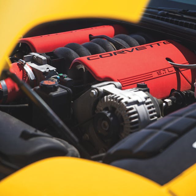 Chevrolet Corvette C5 Z06 engine detail vertical