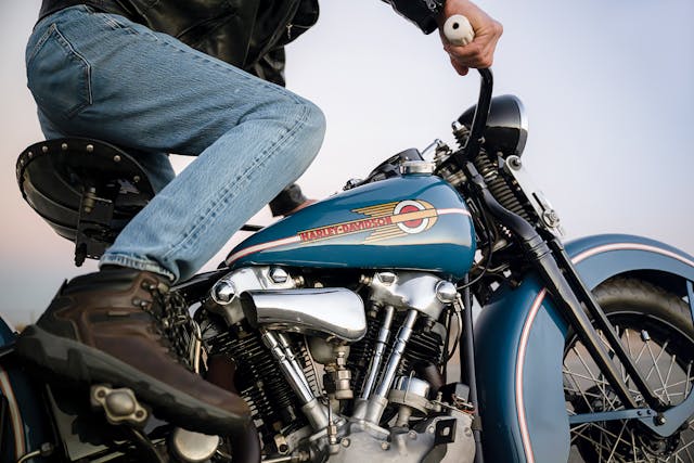 Harley-Davidson Knucklehead closeup