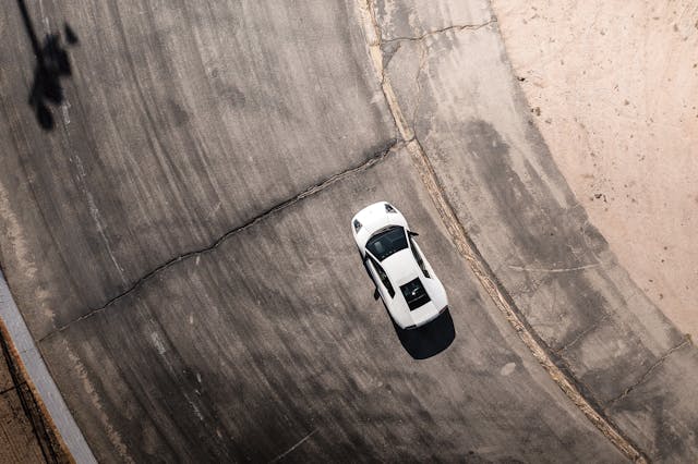 Lamborghini Murcielago overhead wide