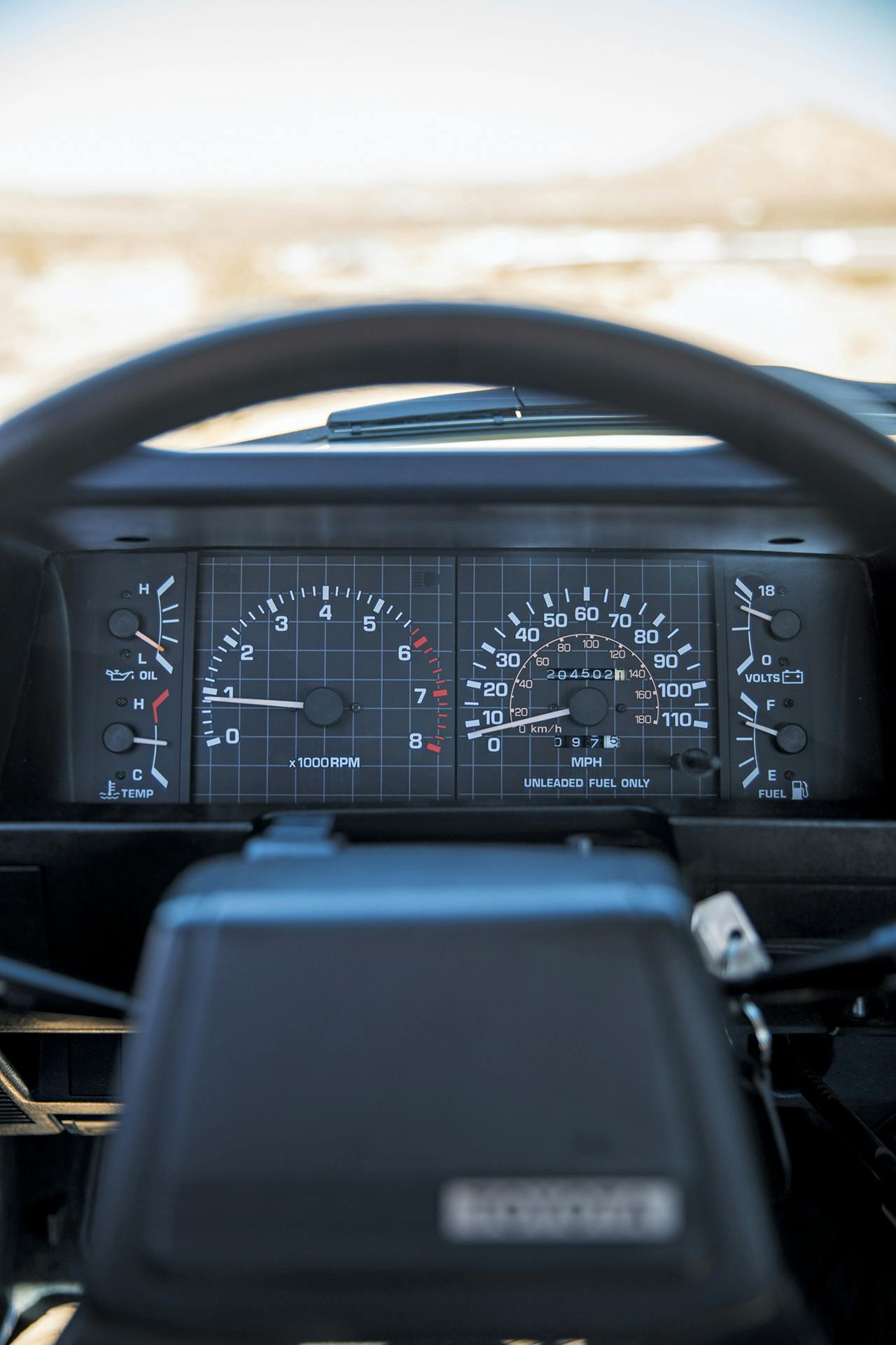 Toyota Pickup 4x4 SR5 interior dash gauges vertical